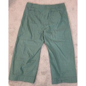 Maeve Colette Womens Cropped  Pants Spring Green Plus Size 24w Preppy Casual